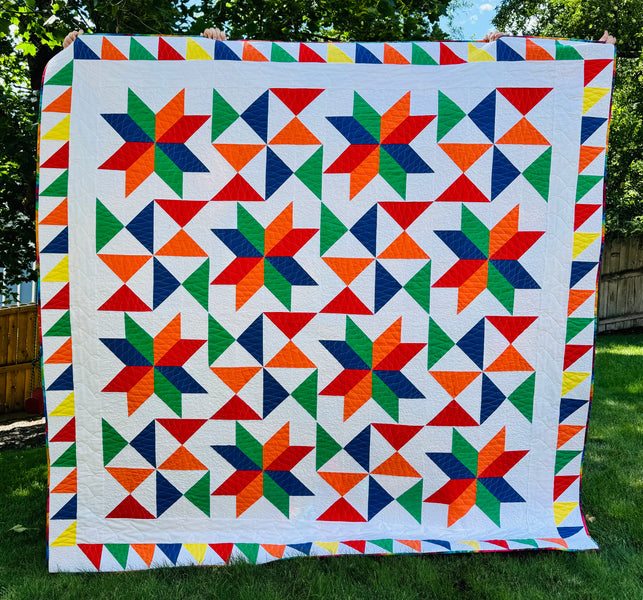 Bombs Bursting Quilt Pattern Variation